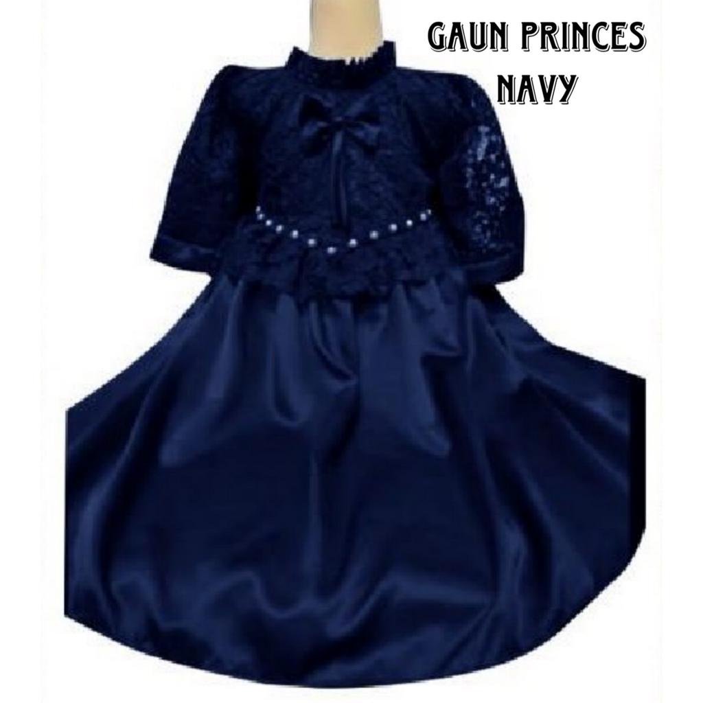 Party Dress Anak Wanita Murah Kekinian/Christy Kids 2-4Tahun Dan 5-7Tahun/Matt Brokat Glitter Mix Satin