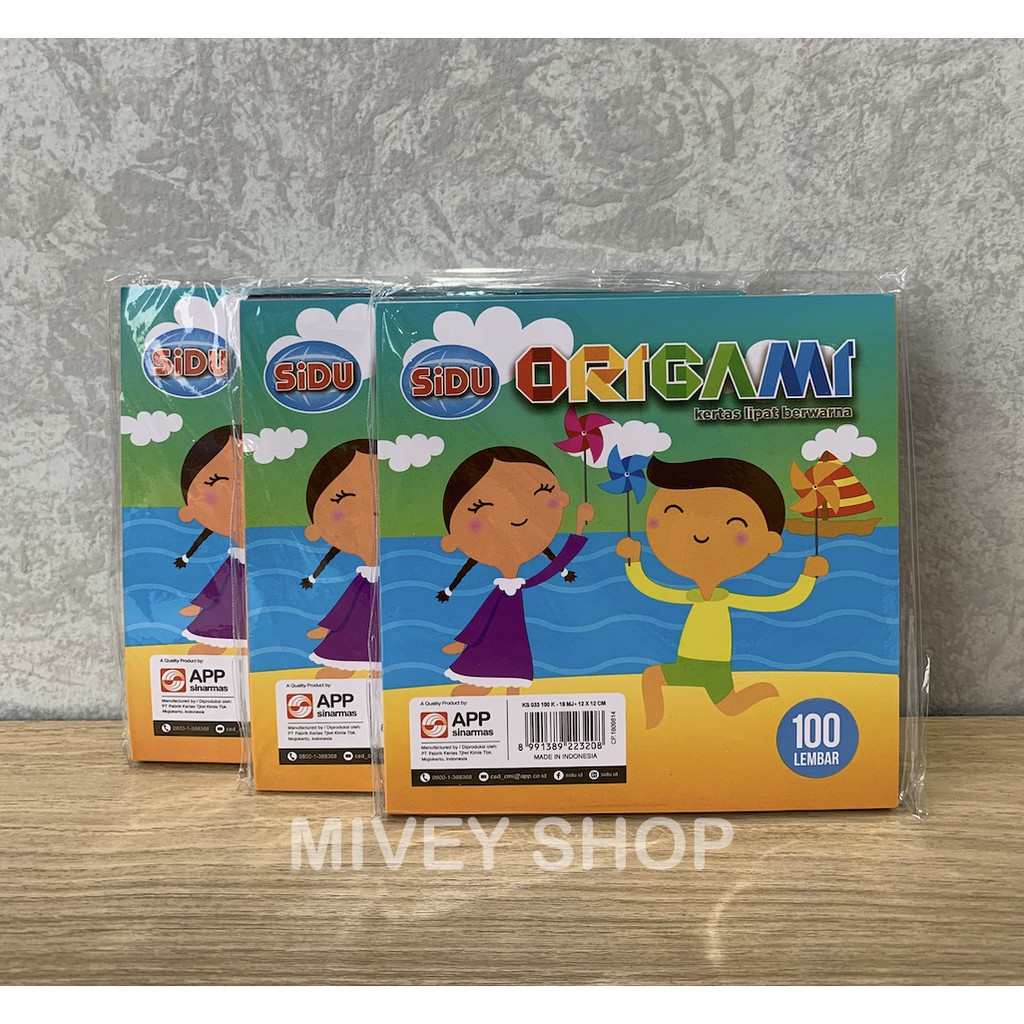 

Kertas Lipat Origami Sidu 12x12 cm isi 100 Lembar
