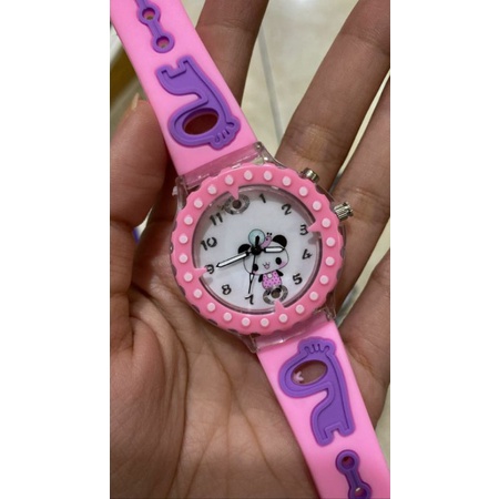 jam tangan anak rainbow jam anak pelangi jam anak karakter jam anak lampu