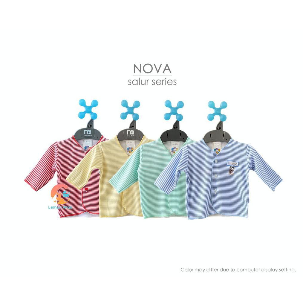 NEW COLLECTION NOVA Baju Bayi Lengan Panjang 0-3 Bulan (Salur Series)