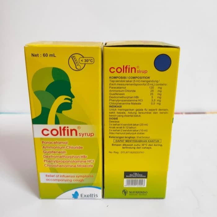 COLFIN SYRUP 60ML OBAT UNTUK BATUK, PILEK DAN DEMAM