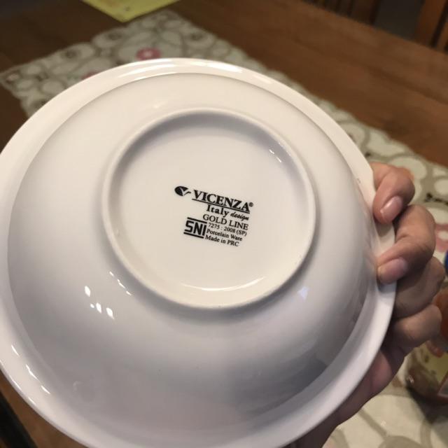 Mangkok Putih Polos Vicenza Dp74