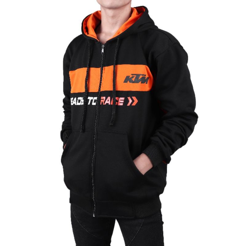 JAKET KTM 2 TONE (BLACK x ORANGE)