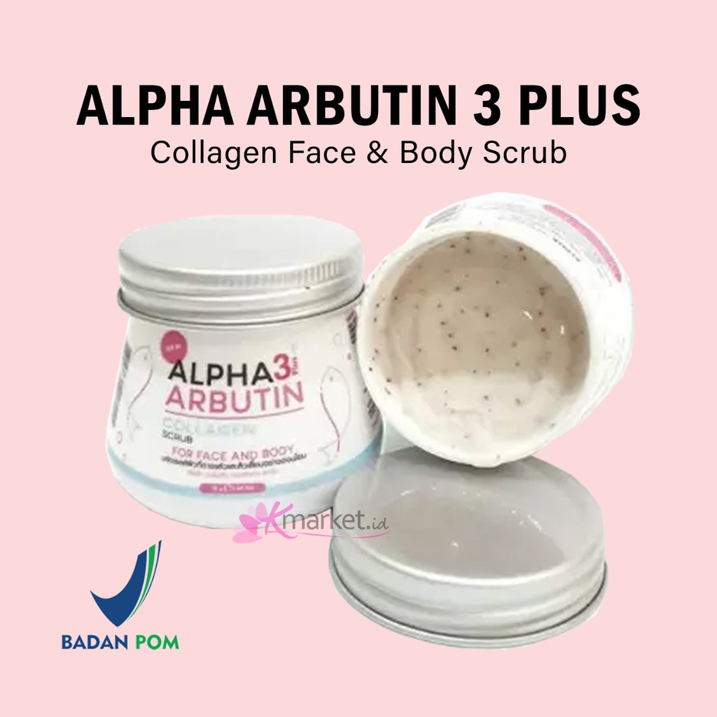 [BPOM] Precious Skin Alpha Arbutin 3 Plus Collagen Body &amp; Face Scrub 75 gr