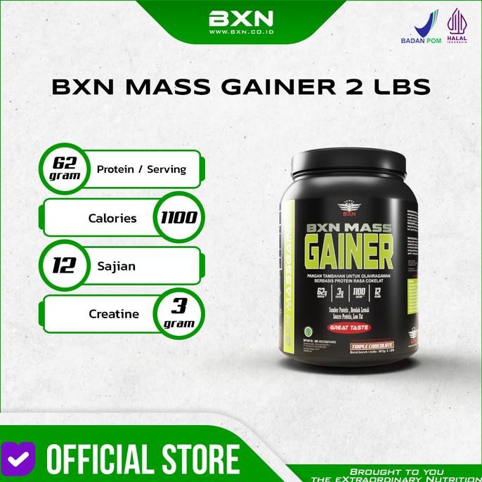 

AMPUH bxn mas gainer 2lb susu bubuk penambah berat badan tinggi kalori - Strawberry