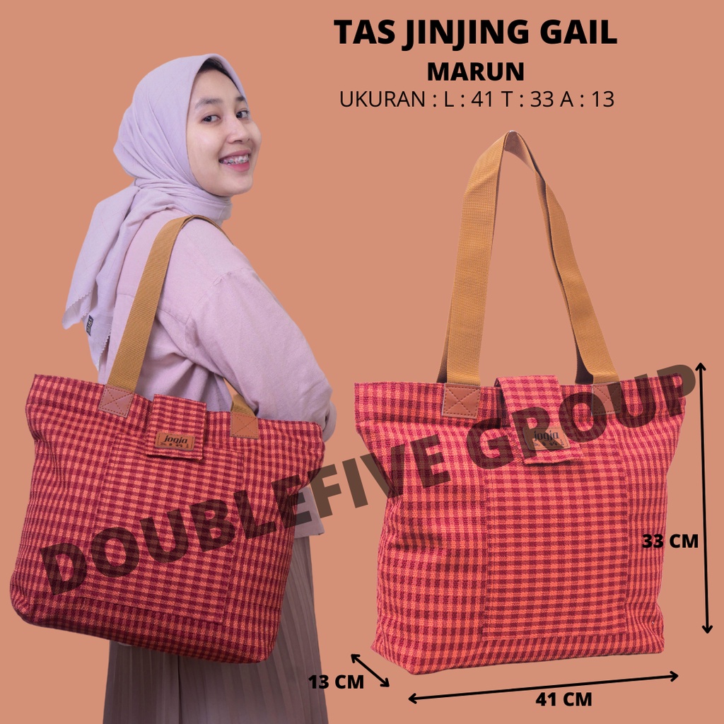 Taas Jinjing Wanita Model Terbaru Bahan Gail Trendy top handle bag