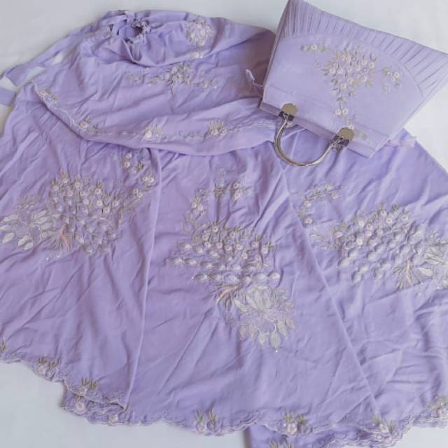 Mukena bordir timbul