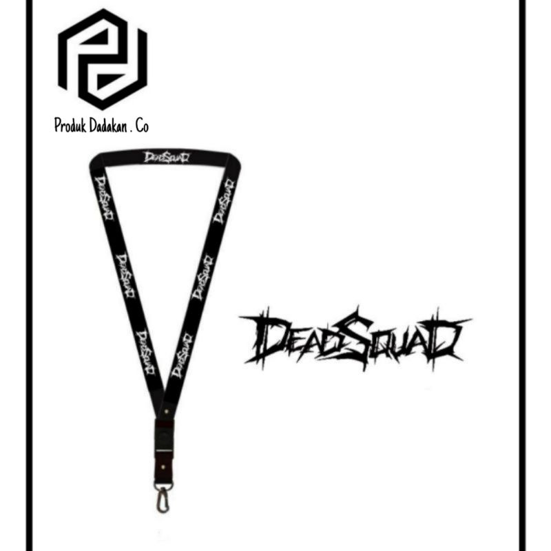 

lanyard gantungan DEADSQUAD band logo/kunci/tulisan/tali kartu nama/flashdisk/key/kartu nama/idcard/hp