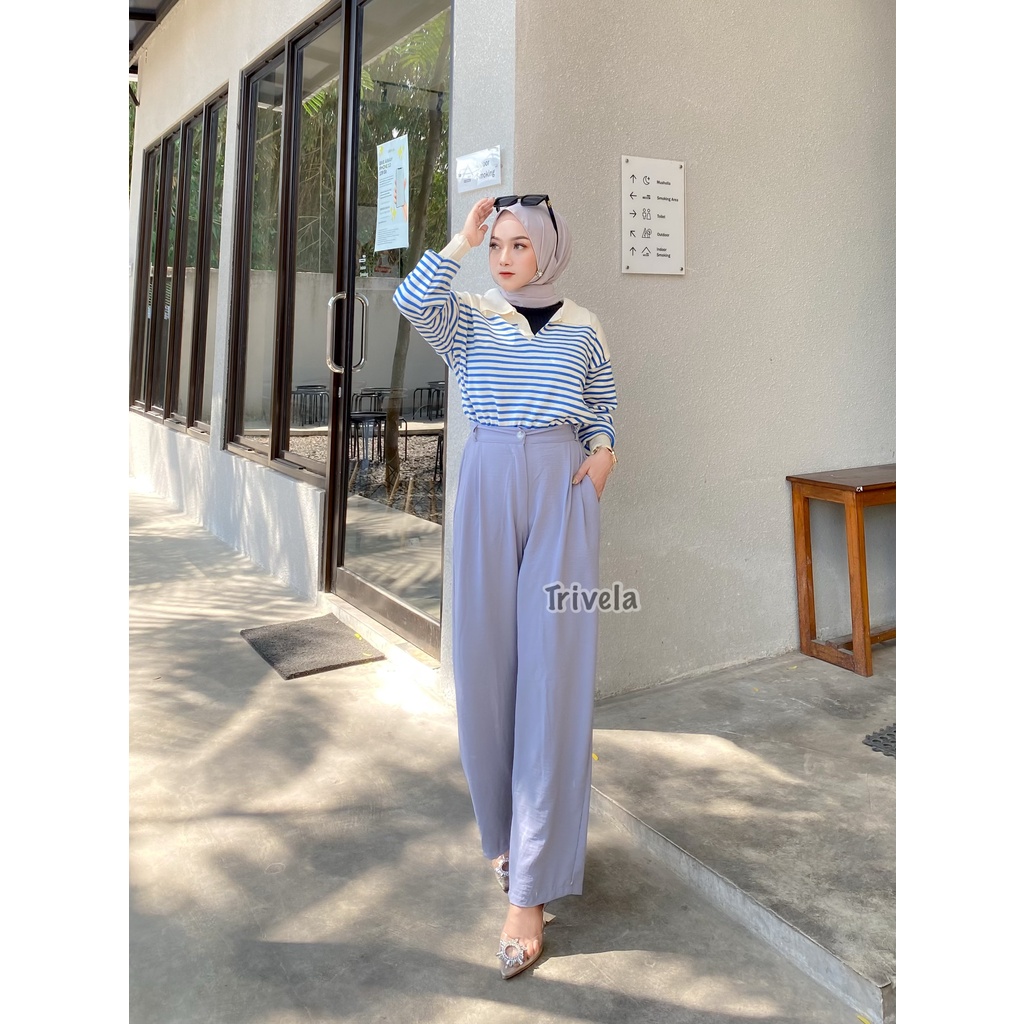 8863 Kulot Cringkel Full Karet Highwaist Anti Ngatung - HERA SJJ
