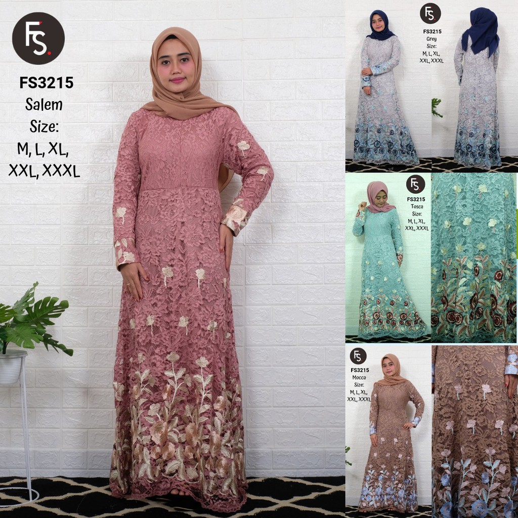 10+ Ide Harga Baju Gamis Brokat Jumbo Terbaru