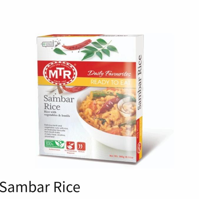 

Silahkan Order] Makanan India Mtr Ready to Eat Sambar rice 300g