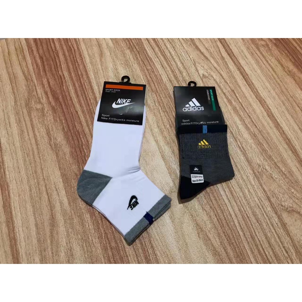 Kaos Kaki Olahraga Nike Adidas Pendek Semata Kaki Socks