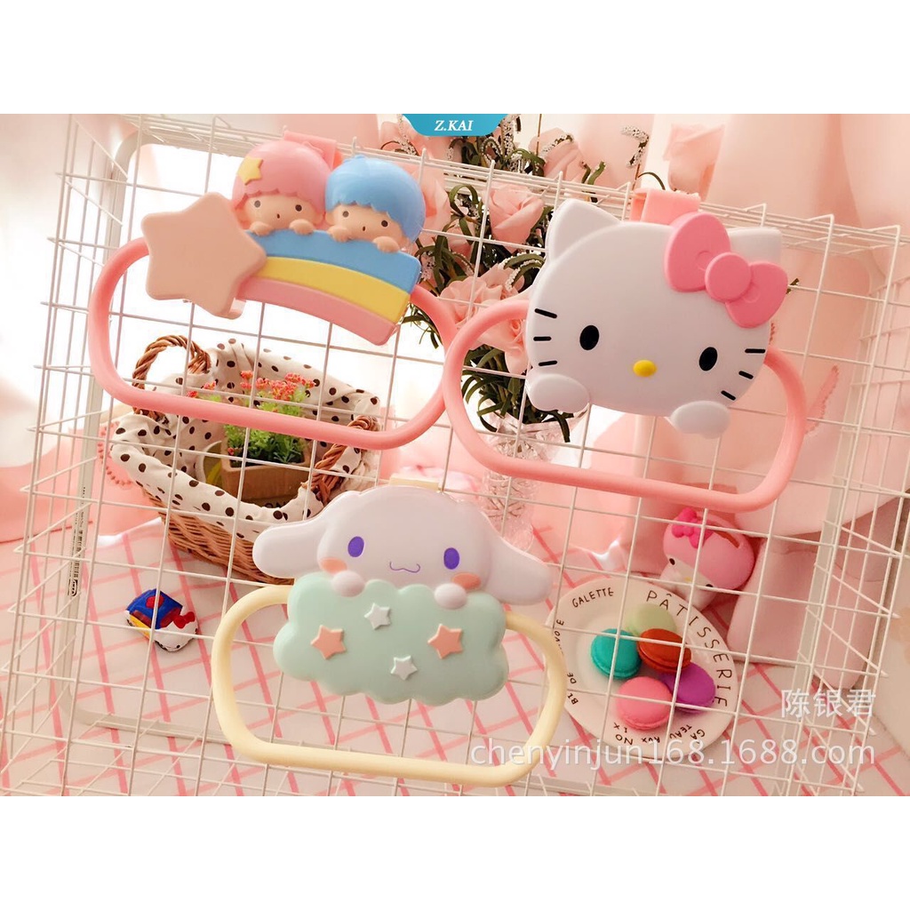 Rak Kait Penyimpanan Handuk Desain Kartun Hello Kitty Sanrio Untuk Kamar Mandi