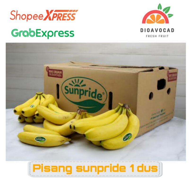 

pisang sunpride cavendish 1 dus grosir berat 13 kg