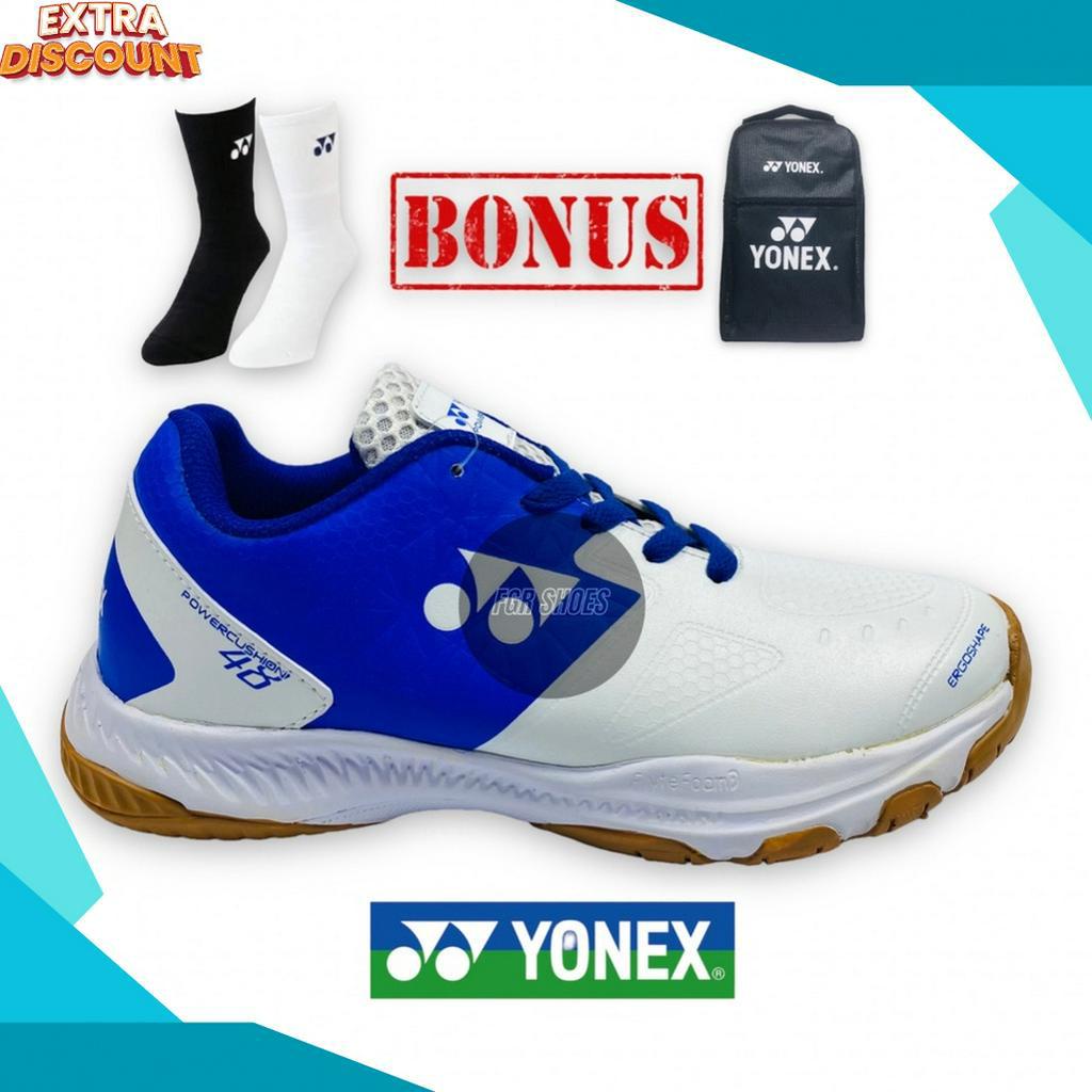 PESTA DISKON Sepatu Batminton Pria Terlaris Anti slipSepatu Bulutangkis Pria Yonex SHB 48 Pria Karet