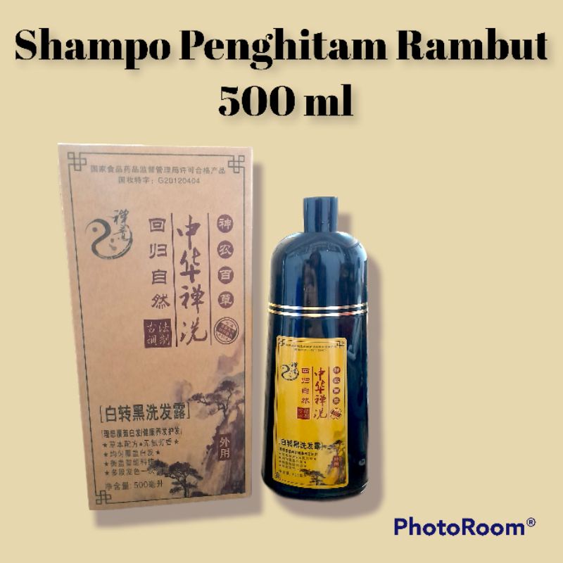 Shampoo Penghitam Rambut Instan Alami/Shampoo Pewarna Rambut