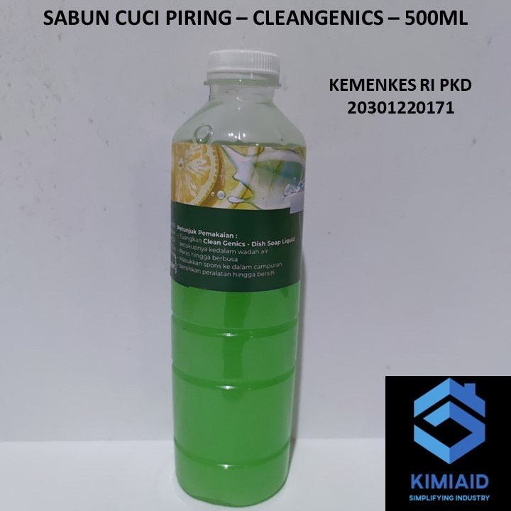 Sabun Cuci Piring 500ml - Dishwashing Liquid Konsentrat 500 ml - CleanGenics