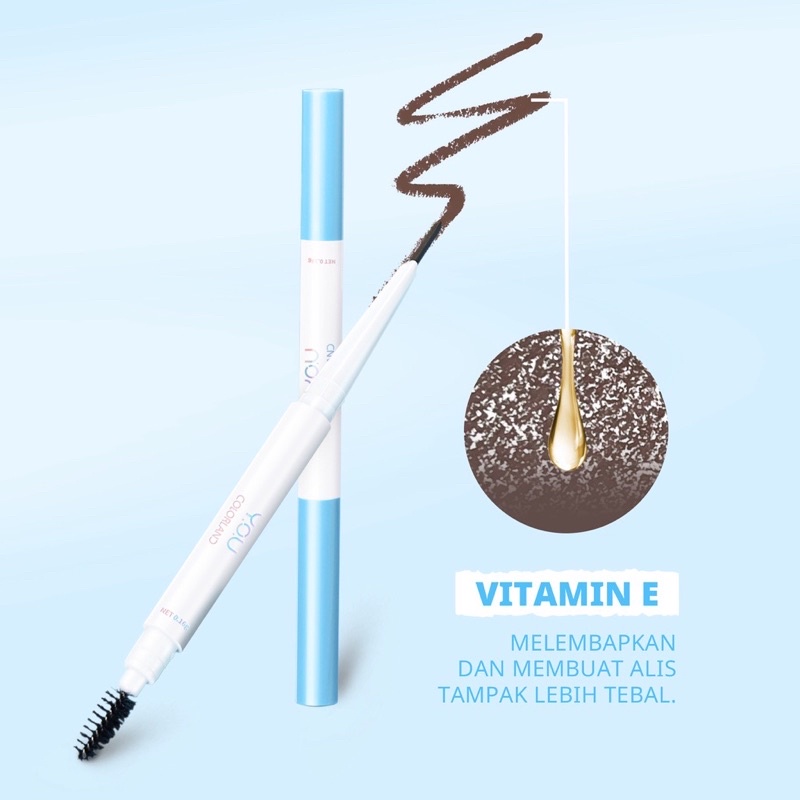 Colorland Ready To Go Brow Pencil / Eyebrow Pensil / Eyebrow Pencil ( YOU MAKEUPS OFFICIAL STORE )