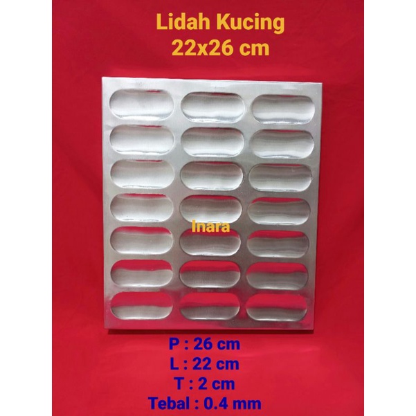 Loyang Lidah Kucing 22x26 cm/loyang oven/Cetakan lidah kucing/loyang krakter