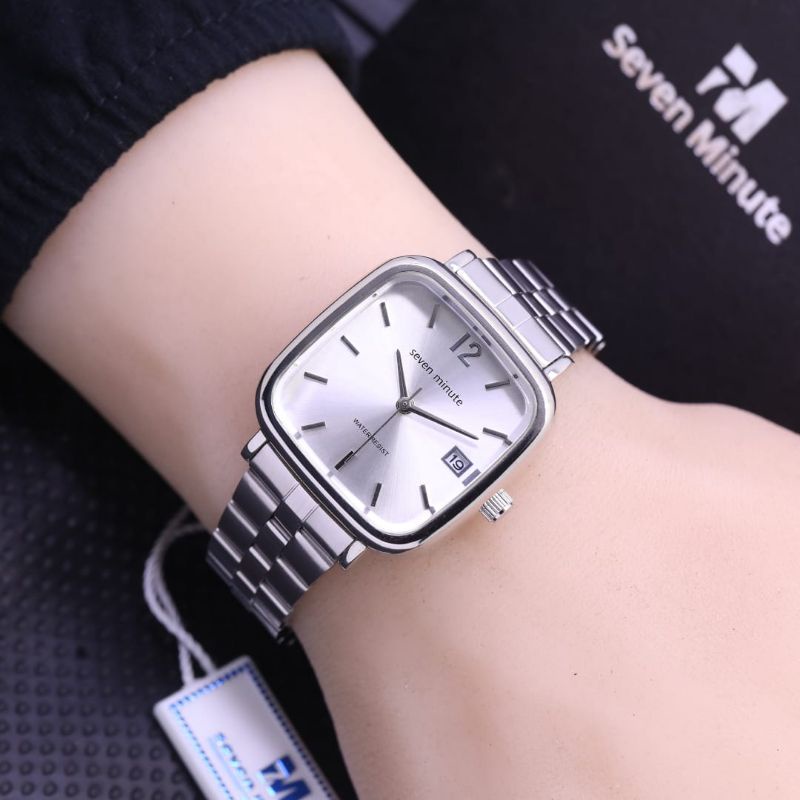 Jam tangan Sevenminute jam tangan pria wanita terlaris stainliss steel