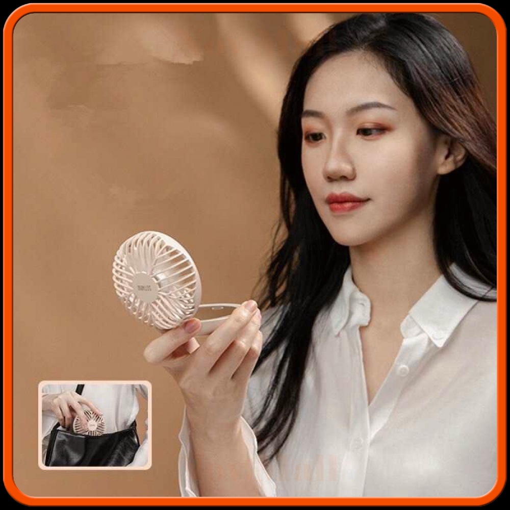 Cermin Lipat Make Up Mirror LED Light with Fan - DSHJ-S-1910