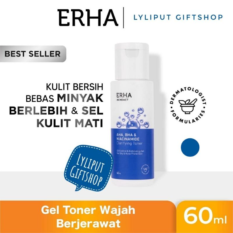 ERHA Acneact AHA BHA &amp; Niacinamide Clarifying Toner 60mL - Toner