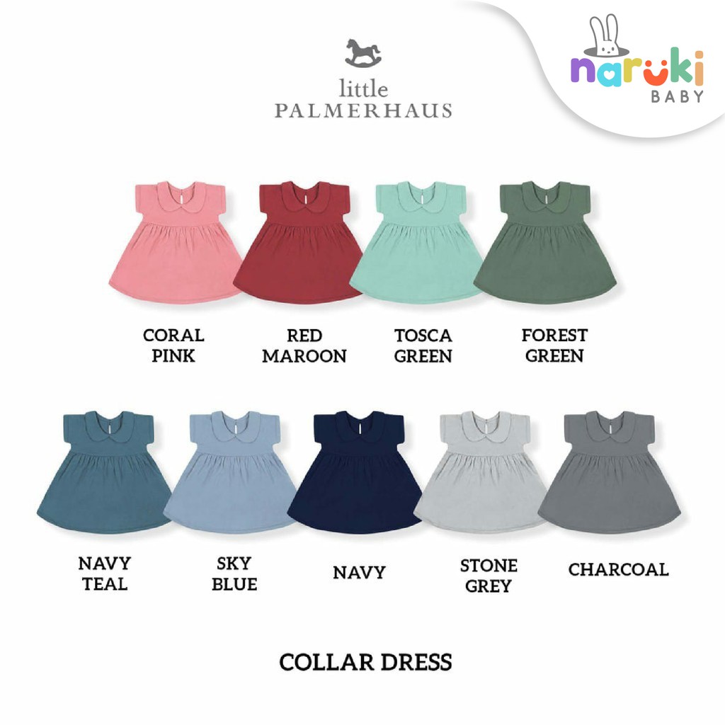 Little Palmerhaus Collar Dress Baby Girl Anak Perempuan