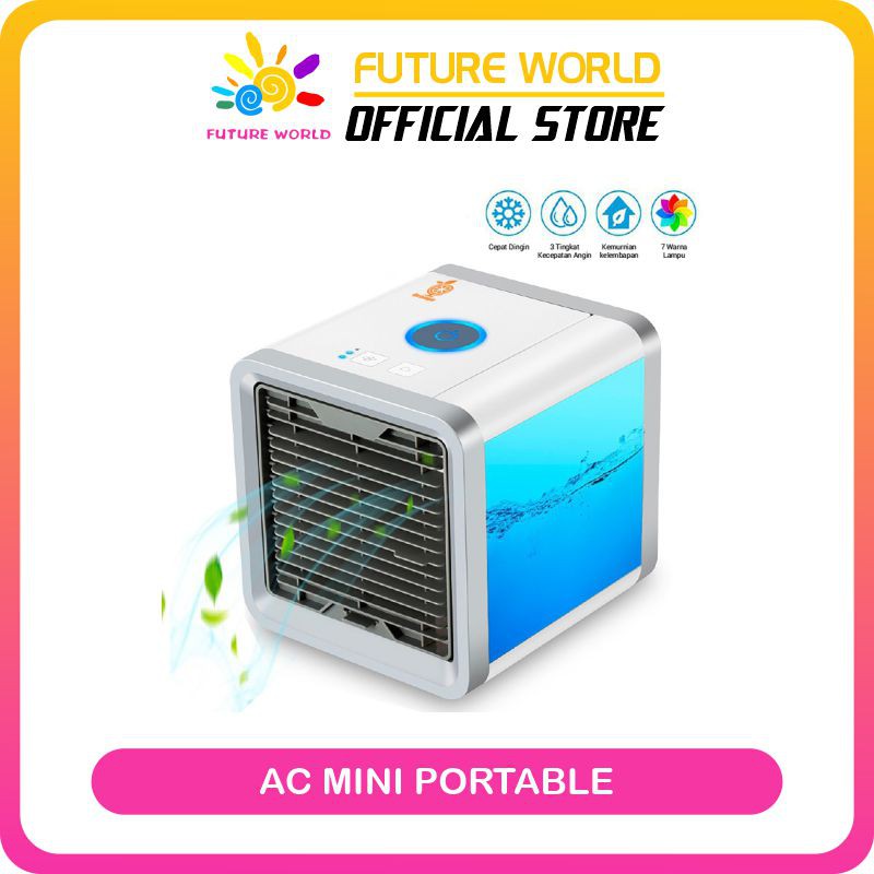 AC Mini AC Portable USB Original import Arctic Air Ultra 2X Cooling Power Air Cooler Pendingin AC Portabel Praktis Hemat Energi Mudah dibawa Kipas Cooler
