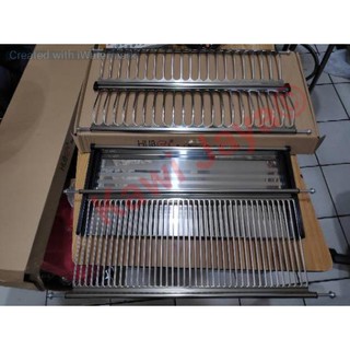  Rak  Piring  Gantung Tatakan Lemari Kitchen Set Stainless 