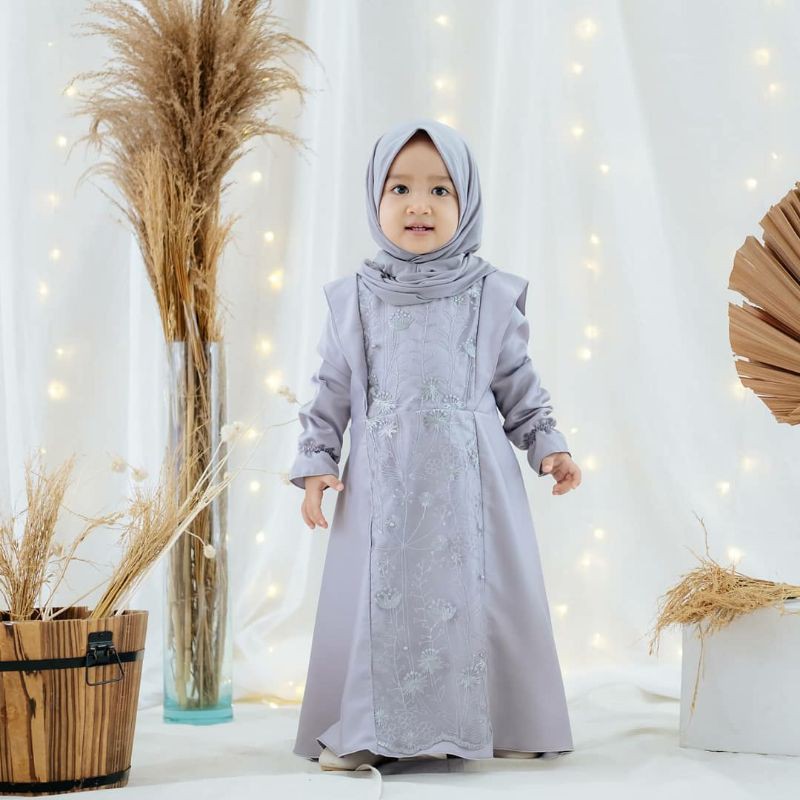 Gamis Bayi dan Anak Anaya - Baju Muslim Anak - Gamis Brokat - Aisyah