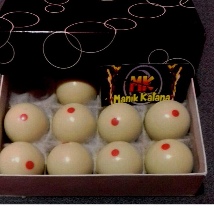 Langsung Beliii.. Gaco Biliard 48mm Billiard Cue Ball Bola Putih Untuk Bola Tanggung 1-15 Ukuran 50m