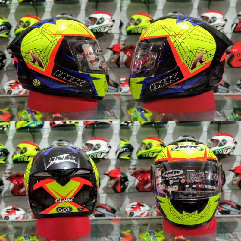 HELM INK CL-MAX NEW MOTIF SOLID SERIES 100% ORIGINAL SNI-DOT-2