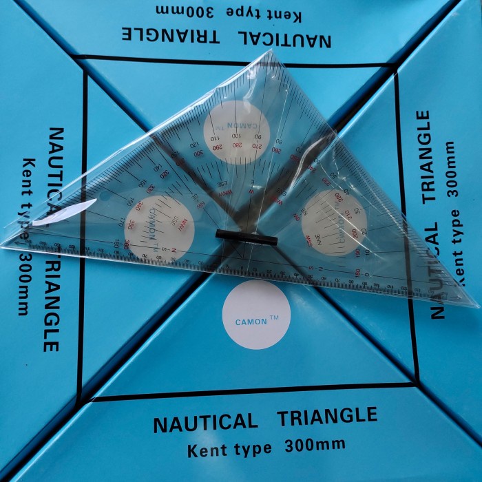 

Eklusif Nautical Triangle / Triangle Rule / Penggaris Segitiga Kent Type 300Mm Bagus