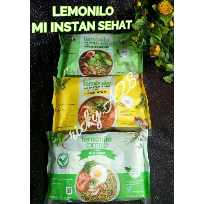 

Mi Lemonilo Goreng Kuah Ayam Bawang Mi Instan Sehat 75g