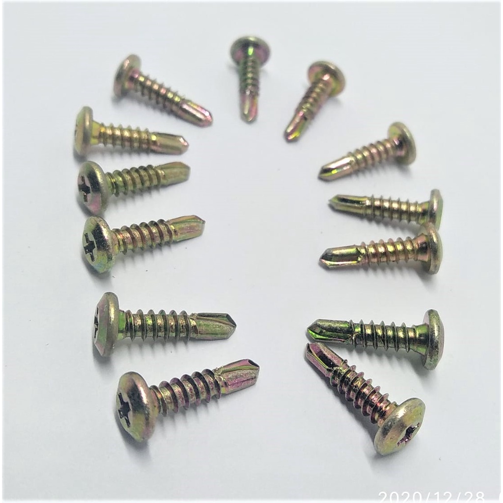 x100pcs Sekrup #8x16  Wafer Head SDS Kepala tipis-2