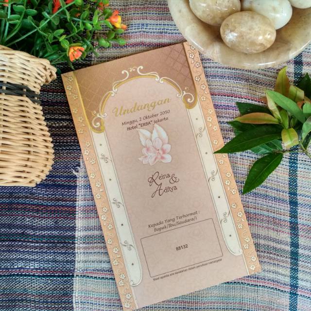 Cetak undangan pernikahan murah ERBA 88132