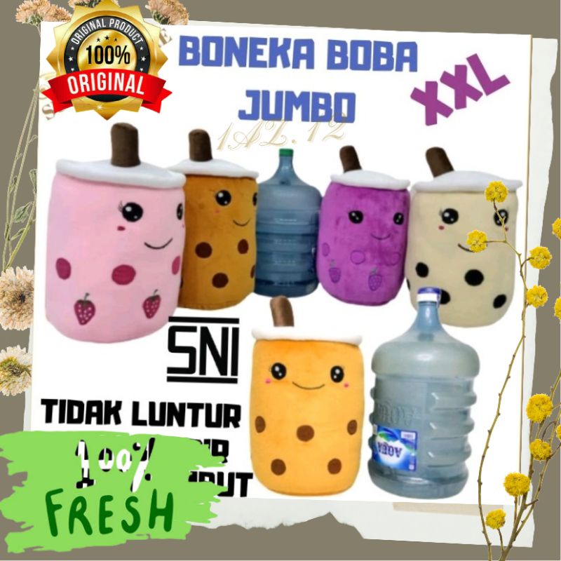 Boneka Boba jumbo murah SNI boneka Boba LED jumbo boneka Boba jumbo boneka boba murah 70cm murah bon