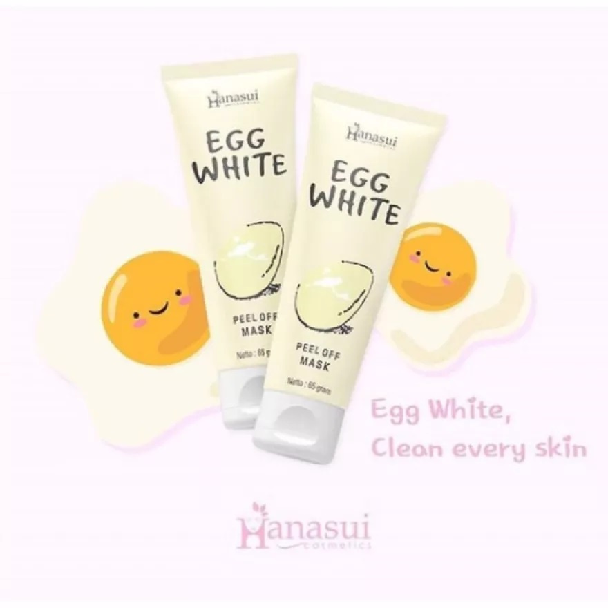 [ORI] Masker Telur Ampuh Mencerahkan dan Menghaluskan Kulit Wajah I Hanasui Egg Masker Peel of Mask 80 gram