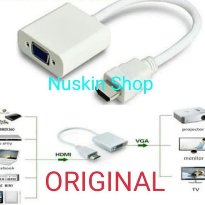 (PALING LARIS) Kabel HDMI ke VGA KONEKTOR HDMI TO VGA CONVENTER KONVERTER HDMI KE VGA