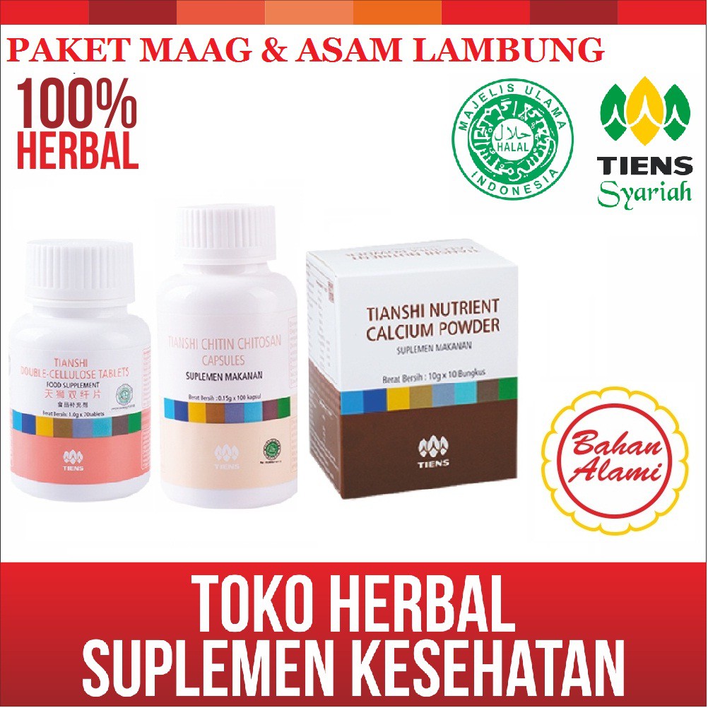 Tiens Paket Obat Asam Lambung Tinggi Herbal Maag Shopee Indonesia