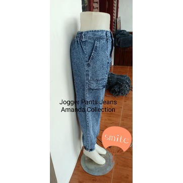 (Bisa Cod) ootd Celana Panjang Baggy Pants Jin High waist Cewek Bahan Jeans Washing || Celana Jeans Korea