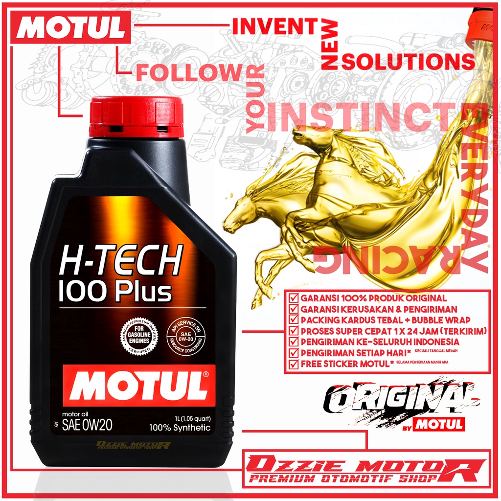 MOTUL H-TECH 100 PLUS 0W20 SN 1L