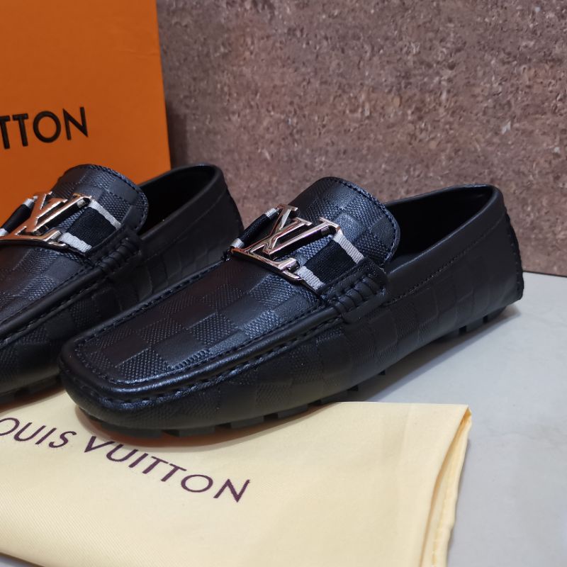 lv slip on pria mirror vip shoes men cowok sepatu lou is vuitton loafer