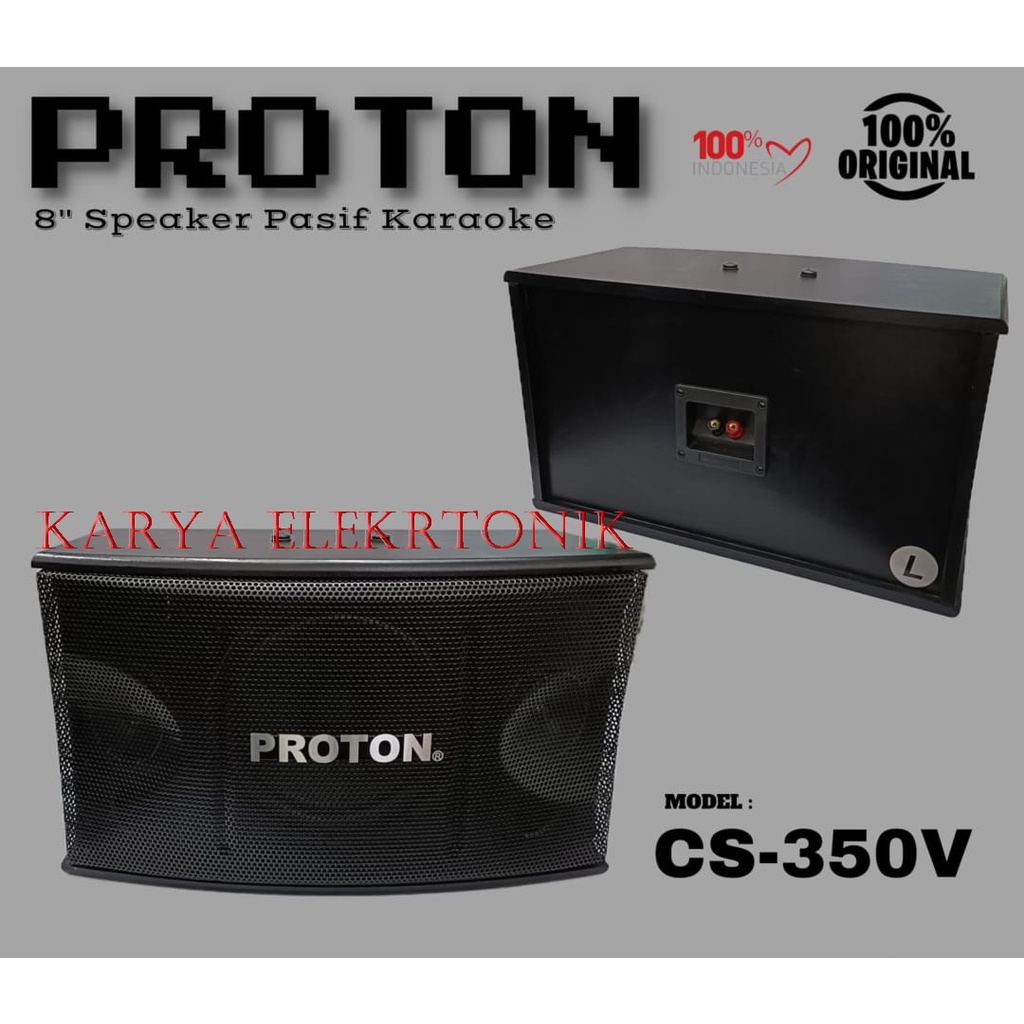 SPEAKER PASIF 8 INCH PROTON CS 350V  PROTON CS350V 2 UNIT ( SEPASANG)