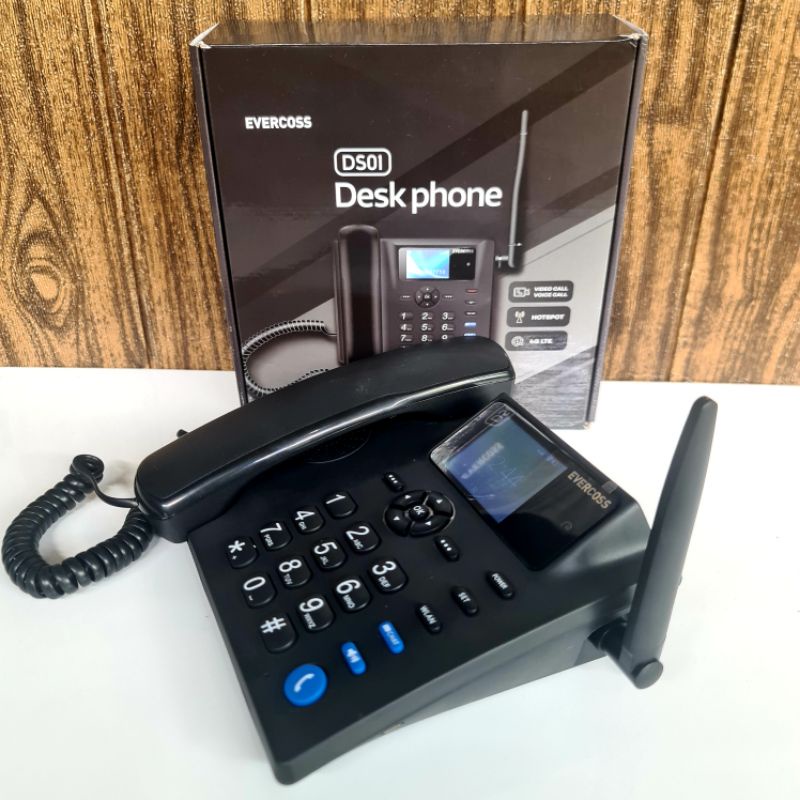 Evercoss DS01 Deskphone android bisa Wa Video call Hotspot