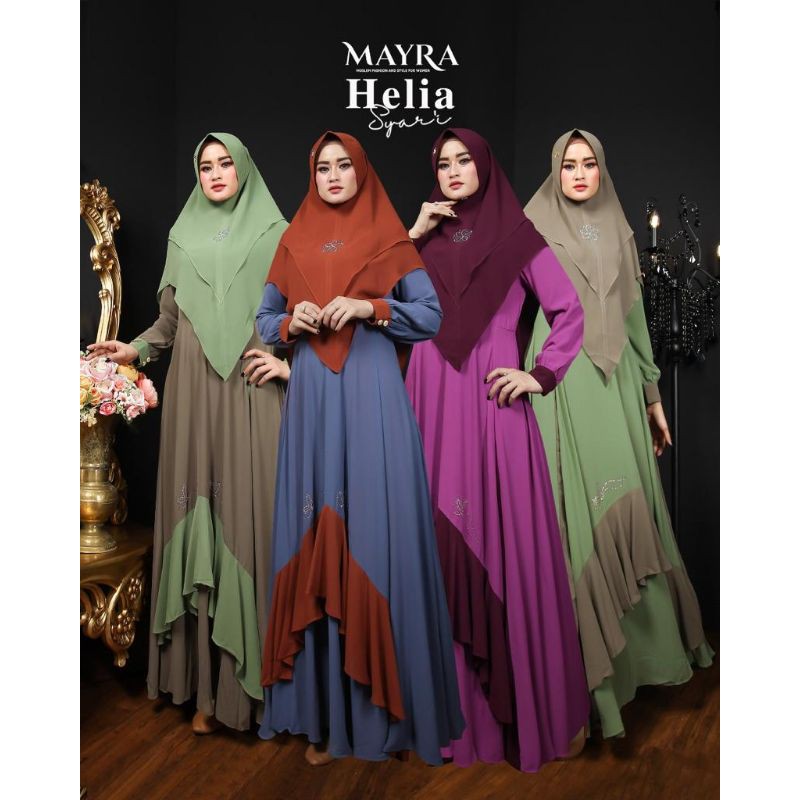Gamis Helia Set Original By MAYRA Premium