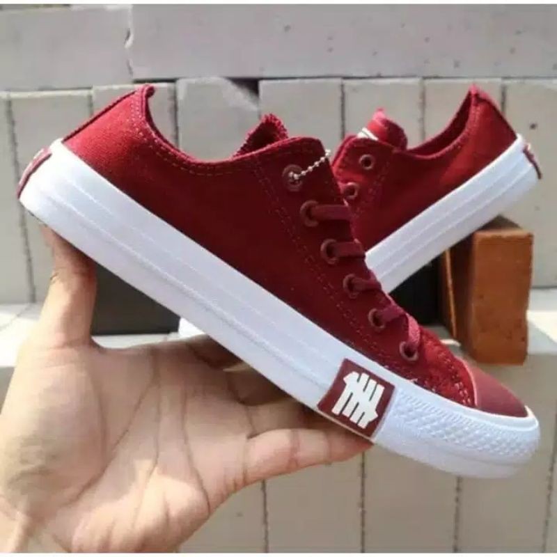 Sepatu Converse CT Al Star Flash Skull Maroon  | Sepatu Sekolah Pria Wanita