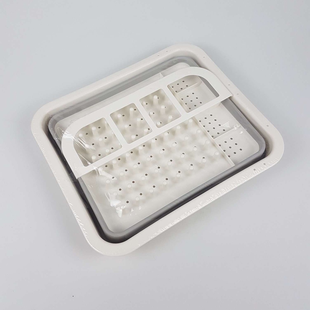 Rak Pengering Dapur Piring Gelas Foldable Collapsible Drainer - QW-822