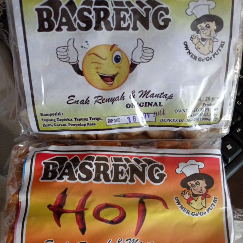 

Basreng/ bakso goreng HOT rasa pedas/original isi 25 pcs