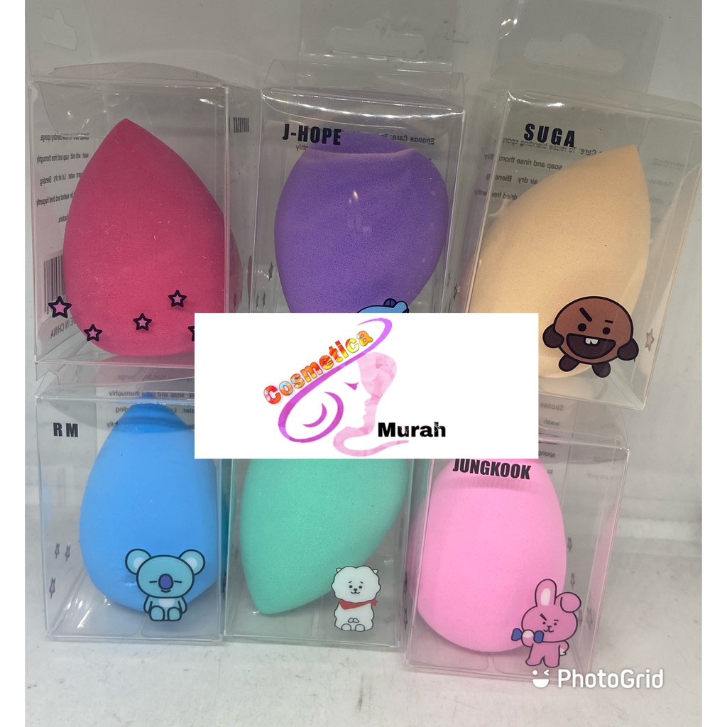 [ box ] Spons murah + box / sponge make up madame gie imut - spons make up blend - blending spons